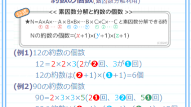 中学受験 約数の個数の求め方は 素因数分解を活用すれば簡単です そうちゃ式 受験算数 新1号館